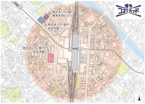 博多駅前のビル3棟を連続的再開発 西日本シティ銀行 Impress Watch