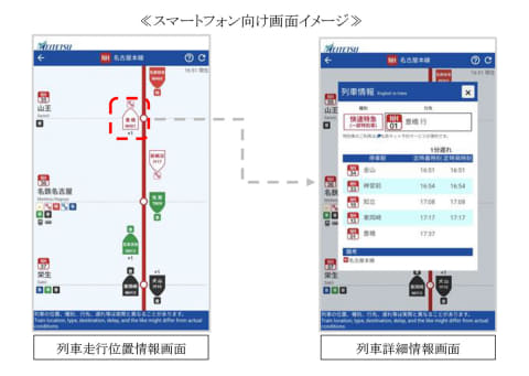 名鉄 遅延 走行位置情報をビジュアル化 路線図活用 Impress Watch