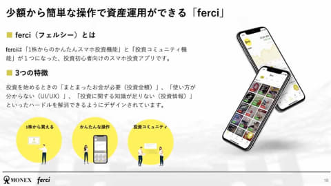 マネックスの投資入門アプリ Ferci Androidに対応 Impress Watch