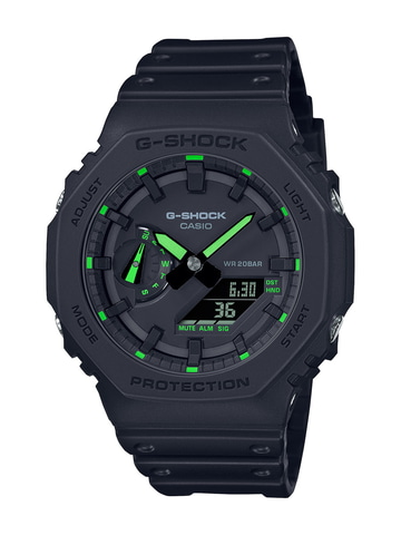 G Shock マットブラック ネオンカラーのga 2100 Impress Watch