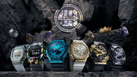 G-SHOCK、鉱石モチーフの40周年記念モデル - Impress Watch