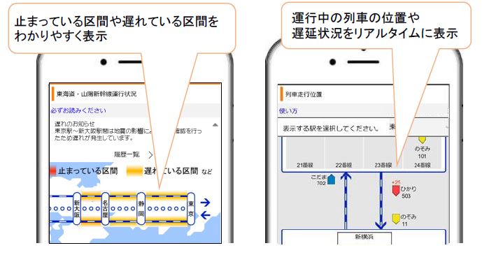 Jr東海 ビジュアルで運行情報を配信 列車の走行位置が一目でわかる Impress Watch