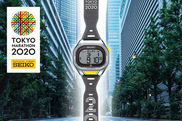 セイコー、東京マラソン応援“スポーツタイマー”デザインの置時計 