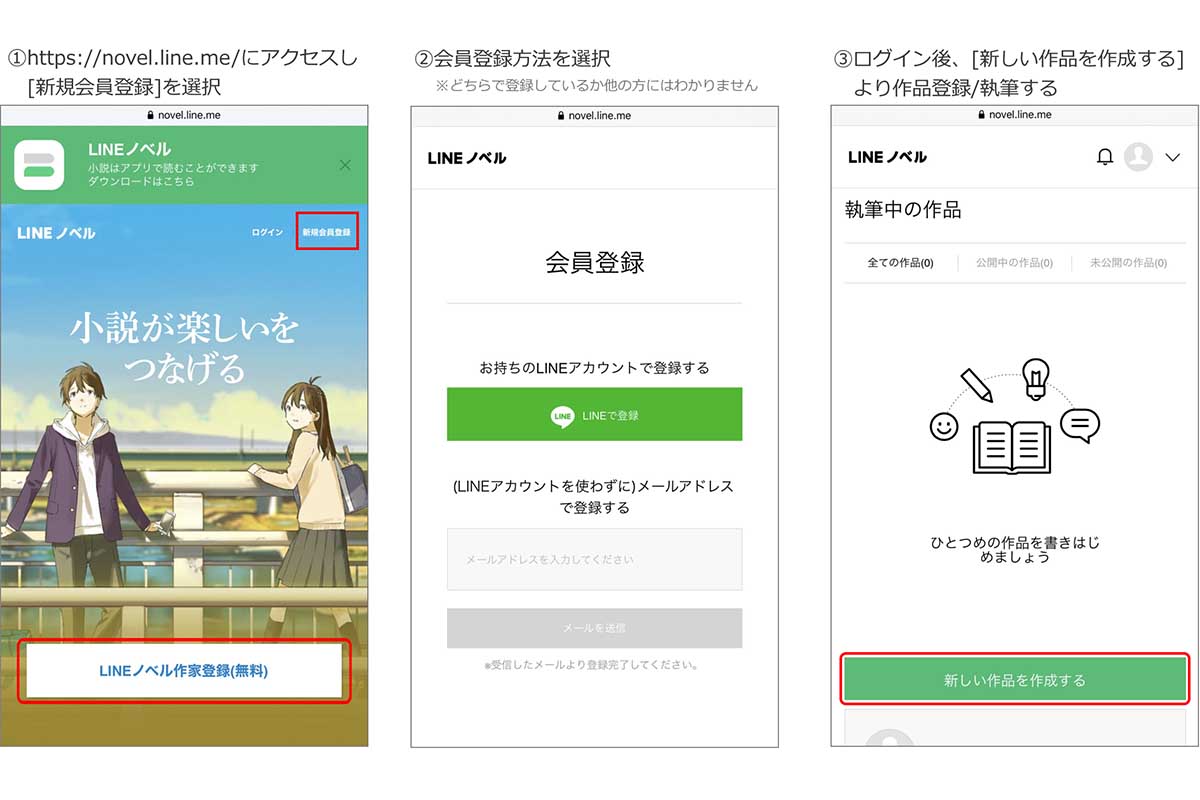 Lineノベル スマホからも作品投稿が可能に Impress Watch