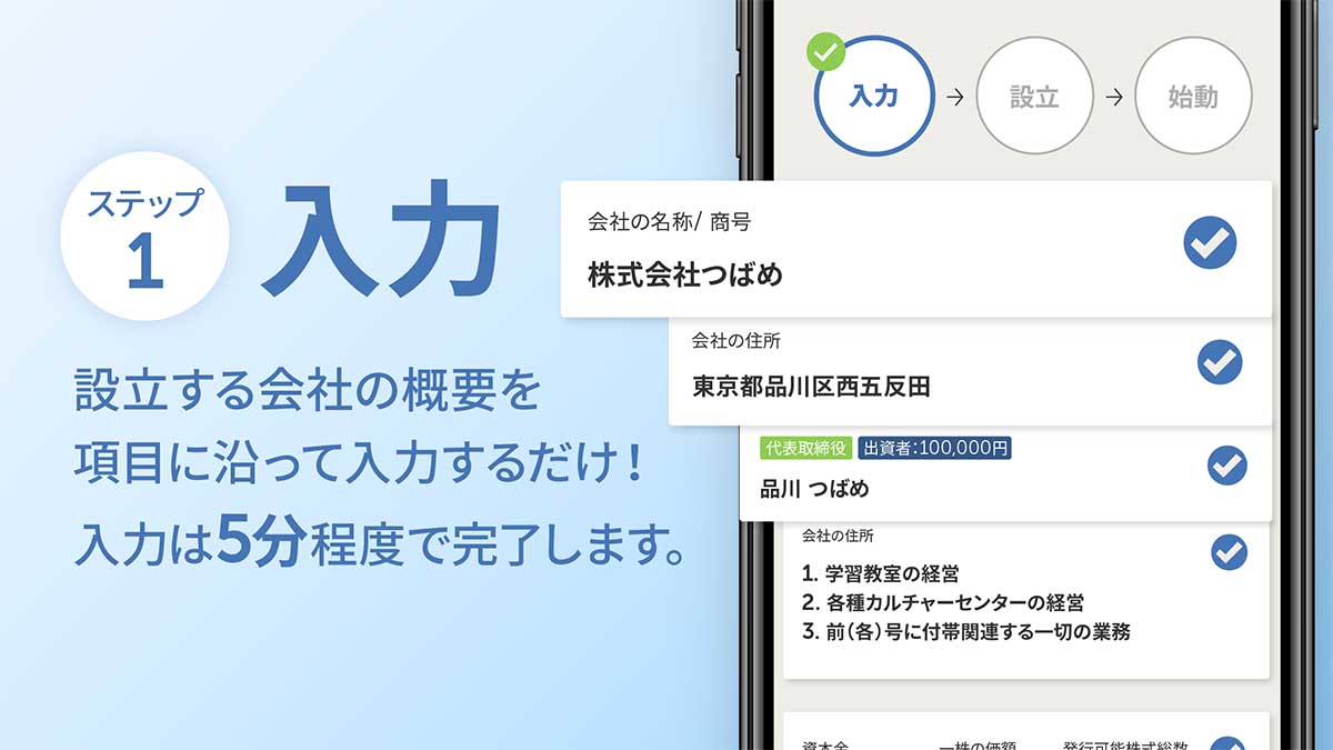 会社設立freee 無料で使えるiosアプリ アプリで会社設立 Impress Watch
