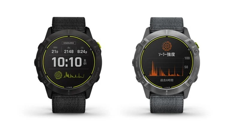 ガーミン、ソーラー充電でGPS80時間の腕時計「Enduro」シリーズ
