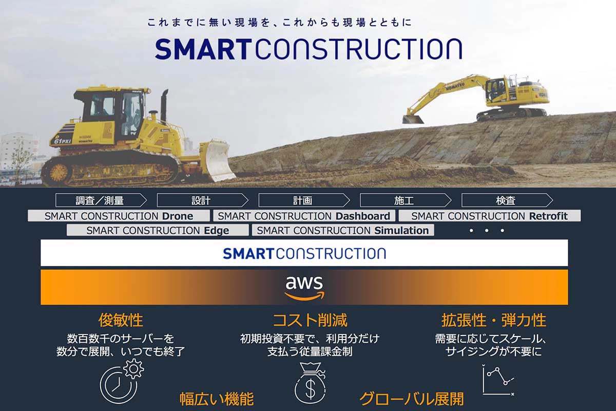 コマツ、AWSで「コト」を繋ぐ建設現場のDX - Impress Watch