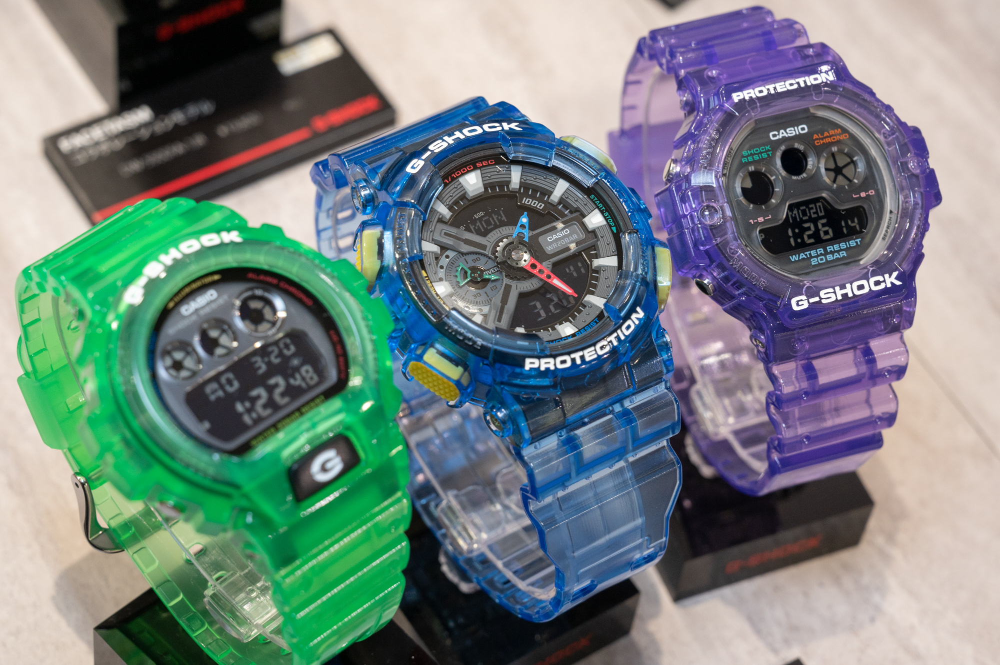 G-SHOCK、2000年代ガジェット風 ポップでクリアな3モデル - Impress Watch