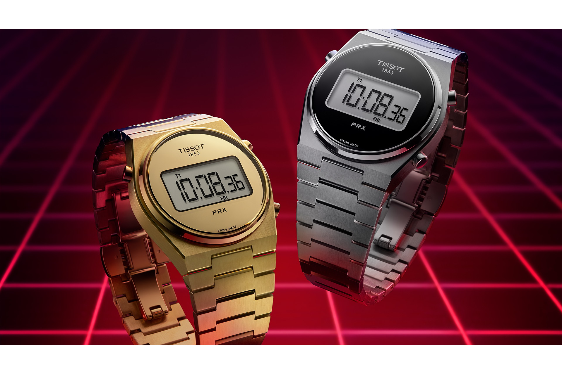 ティソ PRX、レトロなデジタルクオーツ腕時計 - Impress Watch