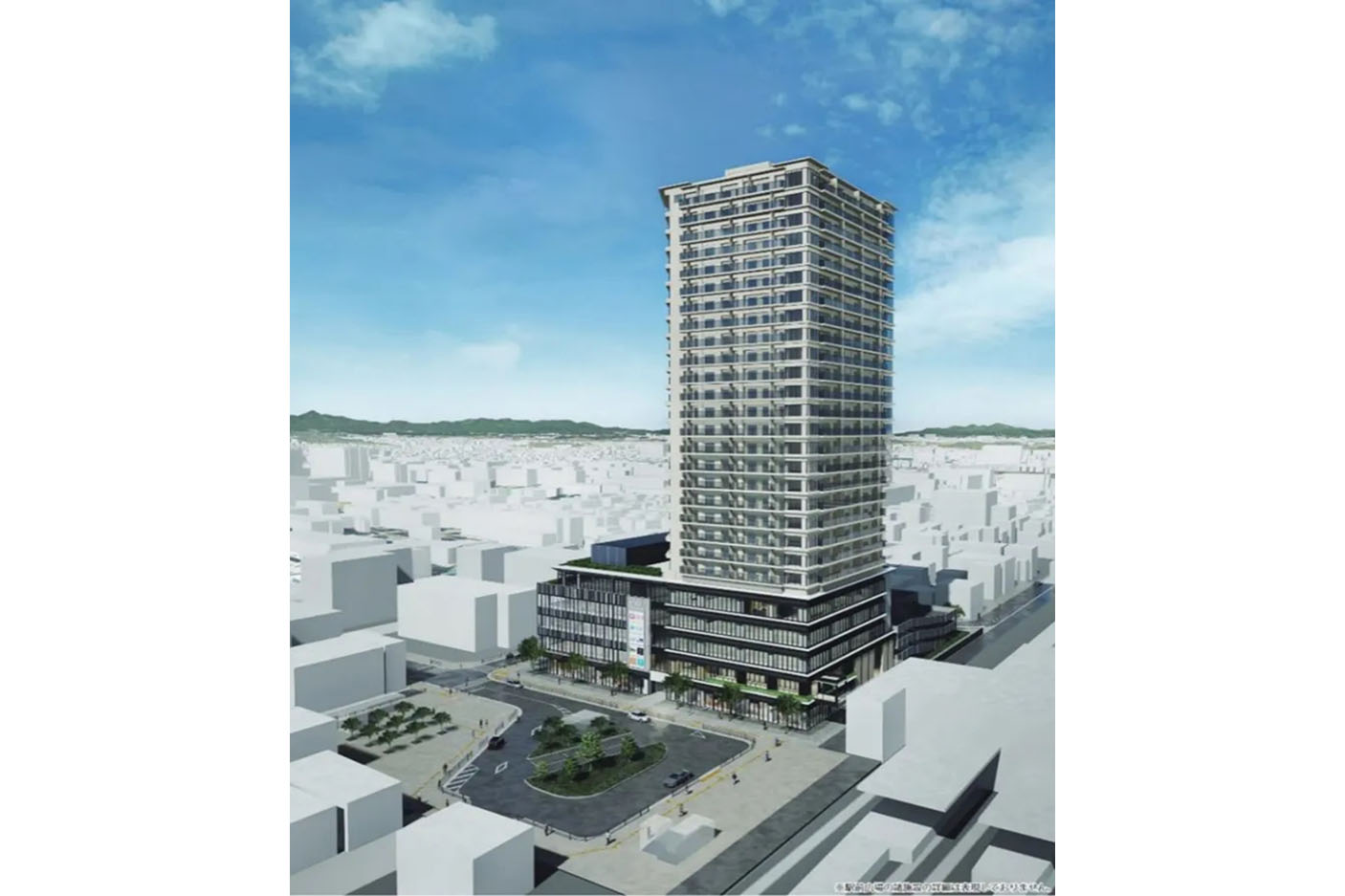 東京・小平市初の商業・公共施設を含む複合開発 27階建てタワマン 