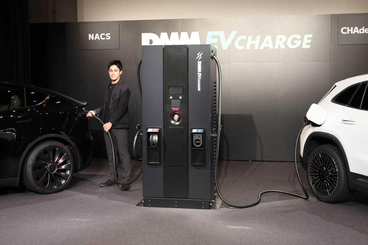 DMMのEV充電サービス、テスラ「NACS」と「CHAdeMO」両対応 - Impress Watch