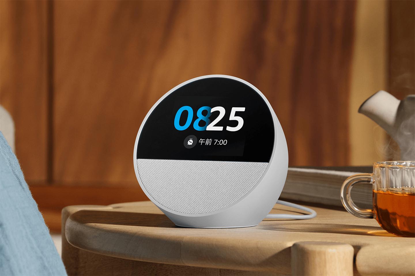 タッチ画面に進化した新「Echo Spot」 プライムデーで5980円 - Impress Watch